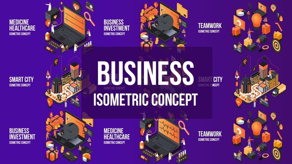 Business Investment- Isometric Concept