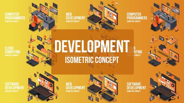 Digital Development - Isometric Concept