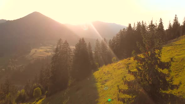 Picturesque Alpine View on a Sunny Day