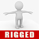 Rigged Stickman Simple Stick Figure Character - 3DOcean Item for Sale