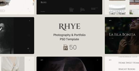 Rhye – Photography & Portfolio PSD Template