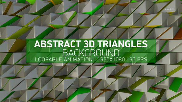 Abstract 3D Triangles Background