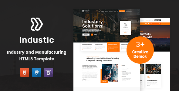 Industic - Factory and Manufacturing HTML5 Template