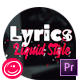 Lyrics Template Liquid Style For Premiere Pro - VideoHive Item for Sale