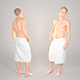 Handsome man wrapped in white towel 25 - 3DOcean Item for Sale