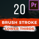 20 Brush Lower Thirds - VideoHive Item for Sale