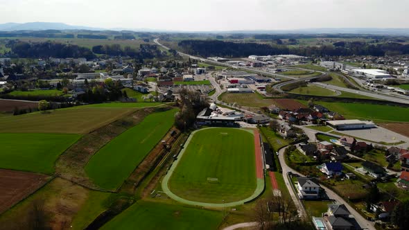 Drone Video of an Village in Upper Austria