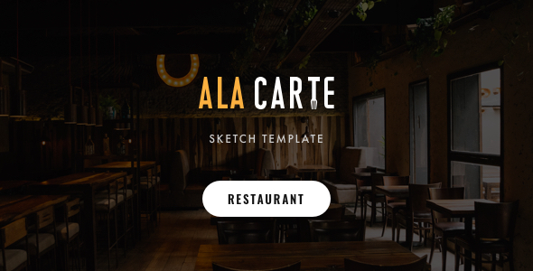 Alacarte - Restaurant & Cafe Sketch Template