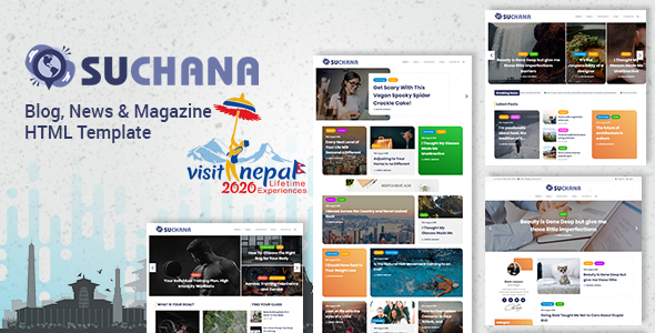 Suchana - Blog, News & Magazine HTML Template