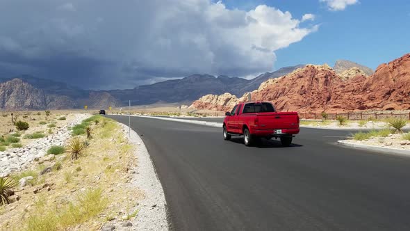 Scenic Drive; Red Rock Canyon National ParkMPG4; UHD; 30 FPS