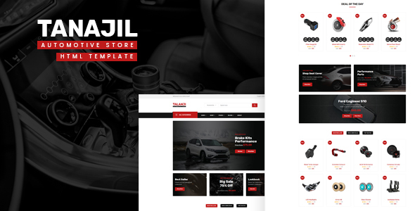 Tanajil - Automotive Store HTML Template