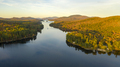 Aerial View Over Long Lake Adirondack Park Mountains New York US - PhotoDune Item for Sale