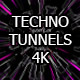Techno Tunnels x 4 - VideoHive Item for Sale