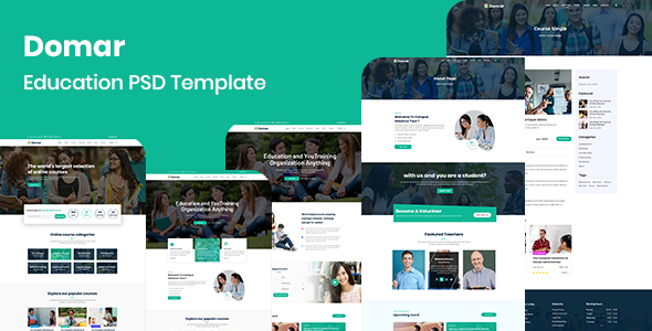 Domar - Education PSD Template