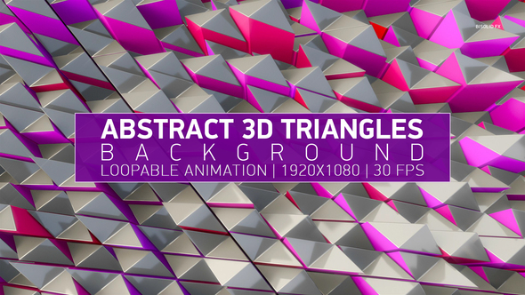 Abstract 3D Triangles Background