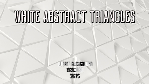 White Abstract Triangles