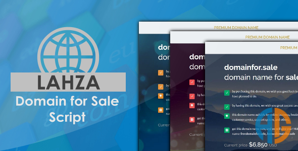 Lahza - Domain For Sale Script