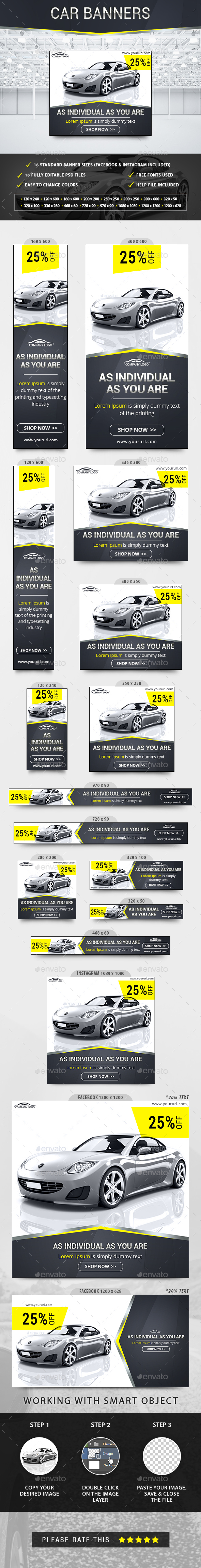 Car Facebook Web Elements From Graphicriver