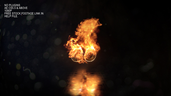 Realistic Fire Logo 3