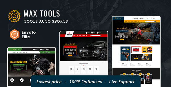 MaxTools - OpenCart Theme for Multi-Purpose Industrial Tools, Sports & Auto Parts