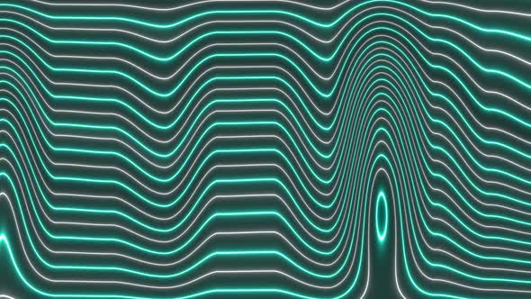 neon line wave background animation. abstract wavy background. Vd 2135