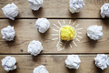 Good idea crumpled paper light bulb metaphor - PhotoDune Item for Sale
