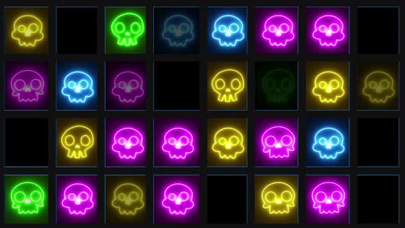 Neon Skull 