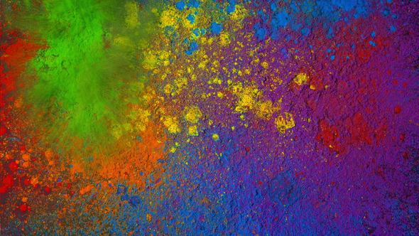 Paint Powders Splat On Surface alt