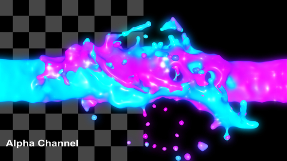 Neon Fluid Collision