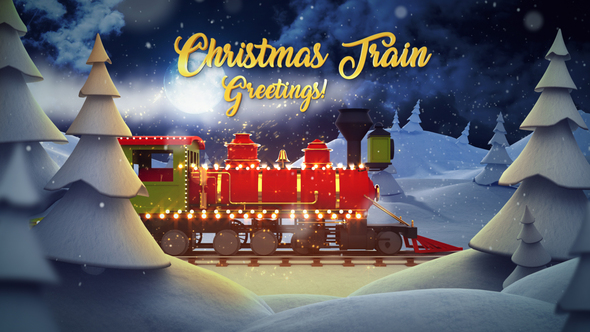 Christmas Train Greetings and Logo