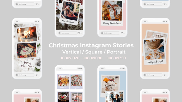 Christmas Instagram Stories | Vertical Square Portrait alt