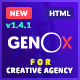 Genox - Creative & Digital Web Agency Multipurpose HTML Template - ThemeForest Item for Sale