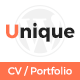 Unique Resume WordPress Theme - ThemeForest Item for Sale