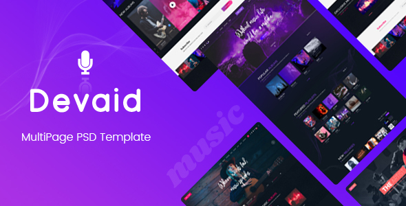 Devaid - MultiPage Psd Template