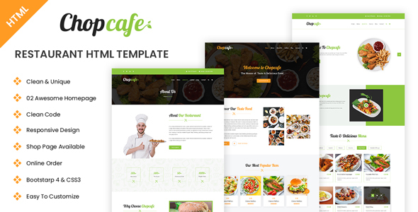 Chopcafe - Restaurant HTML Template