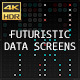Futuristic Data Screens (4K) - VideoHive Item for Sale