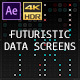 Futuristic Data Screens (AE) - VideoHive Item for Sale