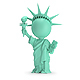 3D Small People - Statue of Liberty - GraphicRiver Item for Sale