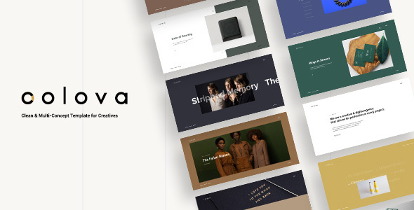 Colova - Clean & Multi-Concept Template for Creatives