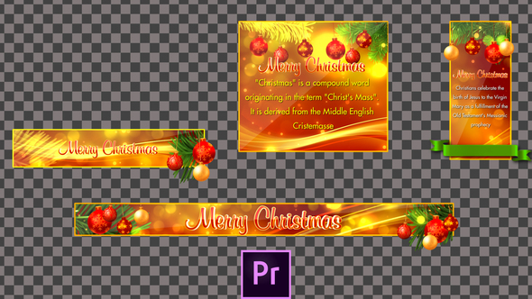 Christmas Lower Thirds - Premiere Pro