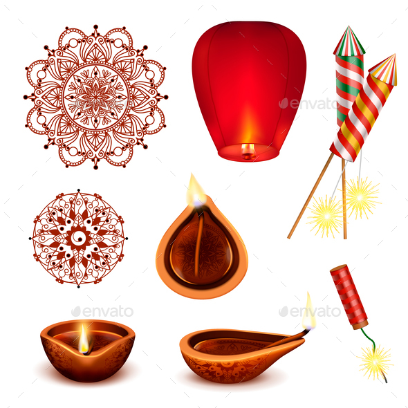 Diwali Realistic Accessories Set