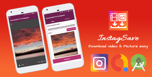 InstagSave - Video & Image Downloader for Instagram - Android Full App