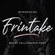 Frintake - Brush Calligraphy Font - GraphicRiver Item for Sale