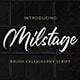 Milstage - Brush Calligraphy Script - GraphicRiver Item for Sale