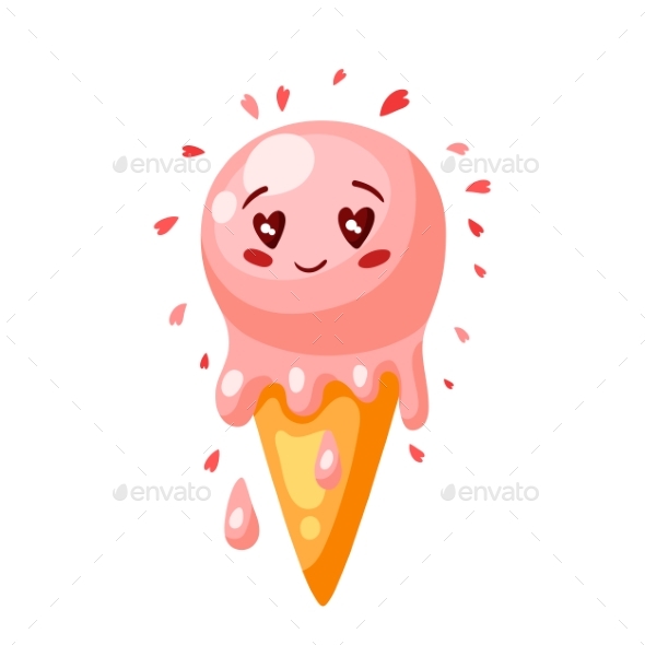 Ice Cream in Love Valentine Day Greeting