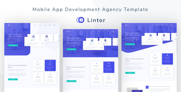 Lintor - Mobile App Development Agency Template