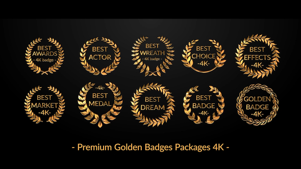 Premium Golden Badges Packages