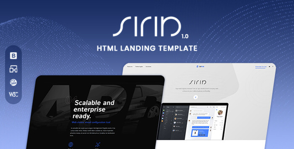 Sirin - App Landing Page