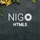 Nigo - Creative Parallax One Page HTML Template - ThemeForest Item for Sale