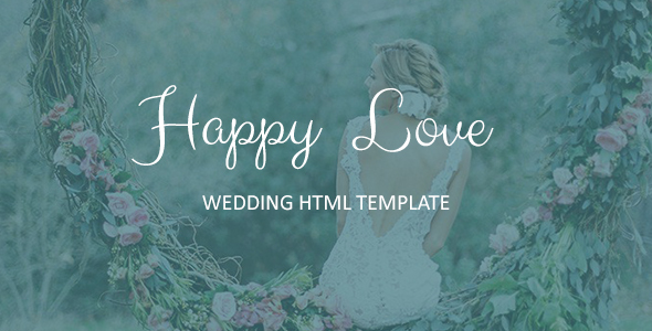 Happy Love - Wedding  Responsive HTML5 Template